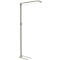 Lampadaire LED Maul MAULsenja, 87 W, 15150 lm, 2700-5700 K, lumière directe/indirecte, intensité lumineuse variable, détecteur de mouvement/de lumière,H 1960 mm, aluminium, argenté
