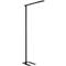 Lampadaire LED MGL OSL6000, 60 W, 6520 lm, 4000 K, lumière directe/indirecte, intensité lumineuse variable, détecteur de mouvement et de lumière du jour, pieds pivotants réglables en hauteur, noir