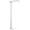Lampadaire LED Spittler SL720, avec détecteur de lumière du jour, lumière indirecte/directe, 8940 lm, blanc aluminium