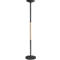 Lampadaire LED UNILUX PRYSKA, puissance 40 W, 4000 lm, 3000 K, 3 intensités lumineuses, intensité lumineuse variable, Ø 340 x H 1800 mm, acier &amp; bois certifié FSC®, noir-hêtre