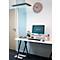 Lampadaire UNILUX NEXUS LED, technique de détection, 4000 K, 40000 heures, pour jusqu'à 2 postes de travail, socle, blanc 