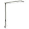 Lampe de bureau à pince LED Maul MAULsenja, 87 W, 15150 lm, 2700-5700 K, lumière directe/indirecte, intensité lumineuse variable, détecteur de mouvement/lumière, aluminium, argenté