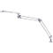 Lampe de bureau HANSA, pied de serrage, argent