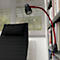 Lampe de bureau LED Bauer &amp; Böcker Satelite, 4,5 W, 490 lm, 3000 K, intensité lumineuse variable, inclinable, L 750 mm, aluminium, noir-gris