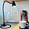 Lampe de bureau LED Bauer &amp; Böcker Satelite, 4,5 W, 490 lm, 3000 K, intensité lumineuse variable, inclinable, L 750 mm, aluminium, noir-gris