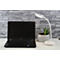 Lampe de bureau LED UNILUX GALY 1800, idéale pour le bureau à domicile, puissance 2 W, 200 lm, 3600 K, variateur tactile, inclinable, fonctionnement sur batterie, avec câble USB, blanc