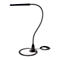 Lampe de table à LED Bauer &amp; Böcker Comet, 10 W, 960 lm, 2700-5500 K, à intensité variable, inclinable, commande gestuelle, L 750 mm, aluminium, noir-gris