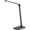 Lampe de table LED Fischer&amp;Honsel Bright, 9 W, réglable, variateur à capteur, L 200 x l 160 x H 790 mm, métal, titane