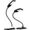 Lampe de table LED Twist, 300 lumens, bras flexible, durée de vie 30 000 heures, argenté