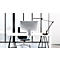 Lampe de table LED UNILUX MAMBOLED 2.0, intensité lumineuse variable, avec bras articulé, L 505 x l 220 x H 110 mm, noir
