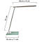 Lampe de table LED UNILUX Popy, 5 W, 500 lm, 3000-6000 K, 3 intensités lumineuses, intensité lumineuse variable, pliable, argent-blanc
