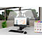 Lampe de table LED UNILUX Strata, 12,7 W, 2046 lm, 3000-6500 K, intensité lumineuse variable &amp; orientable, noir