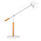 Lampe de table LED UNILUX VICKY, 9 W, 900 lm, 3000 K, 3 intensités lumineuses, intensité lumineuse variable, fonction de recharge USB, bois de hêtre &amp; acier, blanc-hêtre