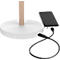 Lampe de table LED UNILUX VICKY, 9 W, 900 lm, 3000 K, 3 intensités lumineuses, intensité lumineuse variable, fonction de recharge USB, bois de hêtre &amp; acier, blanc-hêtre
