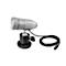 Lampe de travail LED Bauer &amp; Böcker Lichtblick, 2,5 W, 200 lm, 5500 K, articulation sphérique pivotante, intensité lumineuse variable, pied magnétique, IP65, aluminium, gris