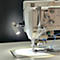 Lampe de travail LED Bauer &amp; Böcker Lichtblick, 2,5 W, 200 lm, 5500 K, articulation sphérique pivotante, intensité lumineuse variable, pied magnétique, IP65, aluminium, gris