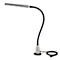 Lampe de travail LED Bauer &amp; Bücker Silhouette, 10 W, 960 lm, 2700-5500 K, inclinable, commande gestuelle, intensité lumineuse variable, pied magnétique, IP65, L 750 mm, aluminium, gris-noir