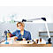 Lampe LED à tige Waldmann TANEO, puissance 23 W, 1500 lm, couleur de lumière 5000 K, intensité lumineuse variable, couleur aluminium