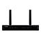 Schwarzer Router mit zwei Antennen. Beschriftungen: Power, Online, LANCOM Systems, ETH1-4, WLAN 1-2, VPN, LANCOM 1800VAW.