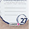 LANDRÉ gerecycled notitieboek, 80 vel, DIN A4+, 70 g/m², 4-gaats perforatie, spiraalbinding, OPTIK PAPER®, ruling 27, blauw