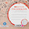 LANDRÉ gerecycled notitieboek, 80 vel, DIN A5+, 70 g/m², 6 gaten, spiraalbinding, OPTIK PAPER®, vierkant, linkermarge, veelkleurig