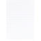 Close-up of a white notepad featuring pale horizontal lines. The pad is blank, ready for notes.