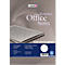 LANDRÉ recycling kantoorpapier, 250 dubbele vellen, DIN A3/A4 gevouwen, 70 g/m², gelinieerd, rechtermarge, blauw/grijs