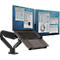 Laptop-Halterung für Monitorarme Fellowes®, universell für 1 Notebook bis 17' & bis 4,5 kg, ergonomisch, zu 97 % recycelbar, schwarz