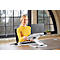 Laptop-Ständer Fellowes Hana™, bis 17 Zoll und 4,5 kg, winkel- und höhenverstellbar, 90° drehbar, USB-Anschlüsse, weiss