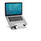 Laptop Ständer Fellowes Hylyft™, für Laptops bis 18″ & bis 4 kg, 6-stufig manuell höhenverstellbar, zusammenklappbar, ergonomisch, Aluminium, silber