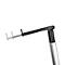 A black adjustable arm, attached to a silver base, juts out from the image.