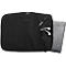 Laptophülle Exacompta Business, für Laptops 13-14'', gepolstert, Griff & Reißverschlussfach, B 370 x T 25 x H 280 mm, Post-Consumer-Polyester, schwarz
