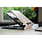 Laptopständer BakkerElkhuizen Ergo-Q 330 Circular, ergonomisch, für 1 Laptop/Tablet 13,3-17', Dokumentenhalter, zusammenklappbar, höhenverstellbar