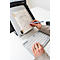 Laptopständer BakkerElkhuizen Ergo-Q 330 Circular, ergonomisch, für 1 Laptop/Tablet 13,3-17', Dokumentenhalter, zusammenklappbar, höhenverstellbar