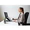 Laptopständer BakkerElkhuizen Ergo-Q 330 Circular, ergonomisch, für 1 Laptop/Tablet 13,3-17', Dokumentenhalter, zusammenklappbar, höhenverstellbar