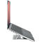 Laptopständer Kensington Easy Riser™ K50417WW, bis 16”, 6-stufig höhenverstell- und neigbar, faltbar, B 239 x T 14 x H 239 mm, Aluminium, silber