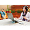 Laptopständer Kensington Easy Riser™ K50417WW, bis 16”, 6-stufig höhenverstell- und neigbar, faltbar, B 239 x T 14 x H 239 mm, Aluminium, silber