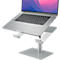 Laptopständer Kensington K50424WW, bis 16”, höhenverstell- und neigbar, mit Stauraum, B 280 x T 229 x H 210 mm, Aluminium und Stahl, silber