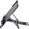 Laptopstandaard Bakker Elkhuizen FlexTop 170, voor laptops &amp; tablets tot 16', ergonomisch, B 206 x D 277 x H 6,5 mm, aluminium, donkergrijs mat