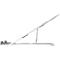 Laptopstandaard Kensington Easy Riser™ K50417WW, tot 16', in 6 standen in hoogte verstelbaar en kantelbaar, inklapbaar, B 239 x D 14 x H 239 mm, aluminium, zilver