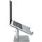 Laptopstandaard Kensington K50424WW, tot 16', in hoogte verstelbaar en kantelbaar, met opbergruimte, B 280 x D 229 x H 210 mm, aluminium en staal, zilver