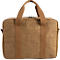 Laptoptas Exacompta Eterneco V2, lederlook, voor laptops tot 15', documenten tot DIN A4, B 400 x D 130 x H 290 mm, papier, bruin