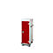 Laptopwagen mit Ladefunktion, 2-Punkt-Verriegelung, Feststellbremse, 10 Fächer, B 530 x T 1250 x H 500, weinrot