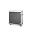 Laptopwagen mit Ladefunktion, 2-Punkt-Verriegelung, Feststellbremse, 30 Fächer, B 1310 x T 500 x H 1250, anthrazit