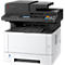 Multifunktionsdrucker von Kyocera, schwarz und weiß. Tasten und Display an der Oberseite.
