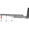 Lastarm voor heftruck, 1600-5,0, grijs RAL 7005