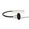 LED-Arbeitsleuchte Bauer & Böcker Fluter, 10 W, 950 lm, 5500 K, neigbar, dimmbar, Magnetfuß, IP65, L 850 mm, Aluminium, grau-schwarz