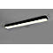 LED-Deckenleuchte RL Asterion, dimmbar, 3800 Lumen, 230 V, 2700-6500 Kelvin, bis zu 25.000 h, B 1180 x T 140 x H 70 mm, Metall, matt schwarz