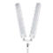 LED-Klemmleuchte MAULcraft duo, 2 Köpfe, Leistung 22 W, dimmbar, um 360° drehbar, 2860 lm, Klemmweite 63 mm, weiß