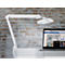LED-Klemmleuchte MAULintro, Leistung 11 W, stufenlos dimmbar, um 360° drehbar, 920 lm, Klemmweite 63 mm, weiss